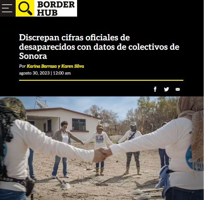 Border_Hub's tweet photo. #Lanzamiento
Mientras que Gob de #Sonora documentó 189 hallazgos de cuerpos o restos en fosas clandestinas en 2022 tan sólo 4 de los 26 colectivos de Sonora encontraron con recursos propios 103 hallazgos
⬇️Historia de @Karina_BarrazaV y @karensilvar
https://t.co/WETmmqS6pP https://t.co/3kDsbGU88O