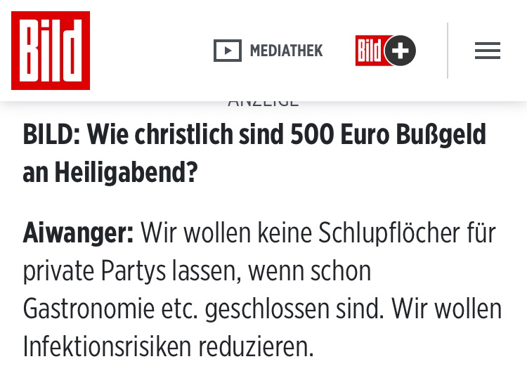 Vorschlag: Messen wir #Aiwanger nicht an dem, was er 1987 gemacht hat, sondern an dem, was er 2020-22 als stellvertretender Ministerpräsident zu verantworten hat. Das ist schlimm genug - von Ausgangssperre an Heiligabend bis Freizeit-Lockdown für Ungeimpfte.