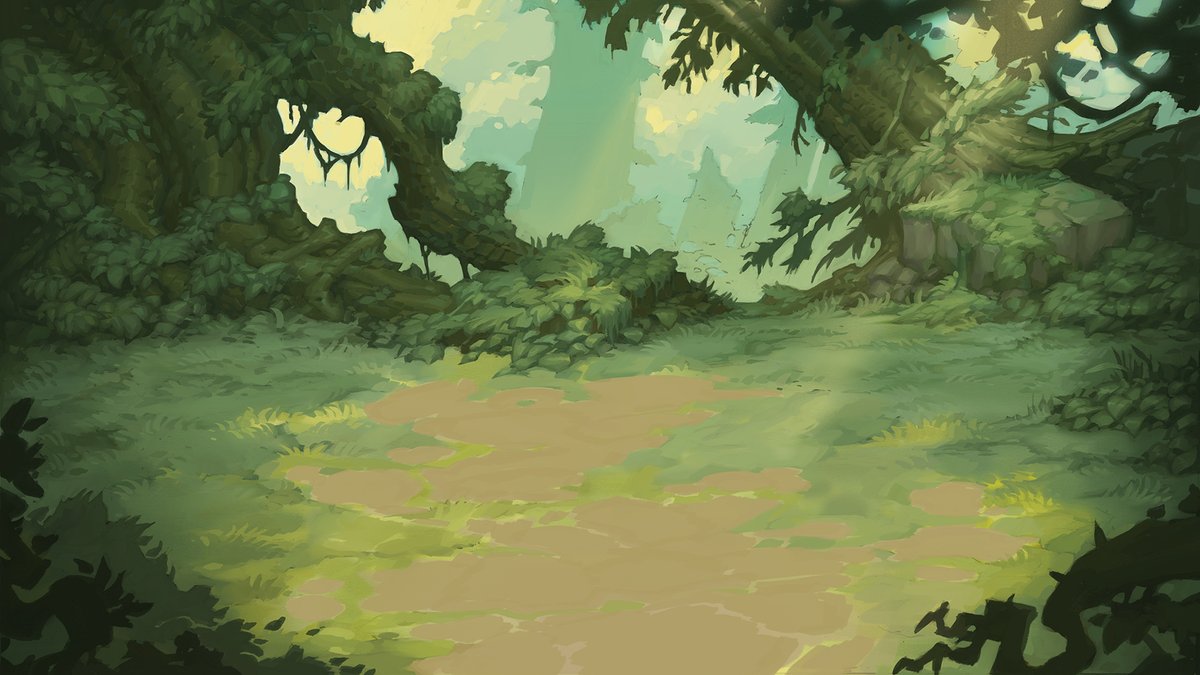 Here's a blast from the past! The <a href="/AirshipSyn/">Airship Syndicate</a> team asked me to collaborate on a visual target concept piece for early #battlechasers development. <a href="/JoeMadx/">Joe Madureira</a> rad line art underneath everything of course, and their awesome characters. #conceptart #gamedev