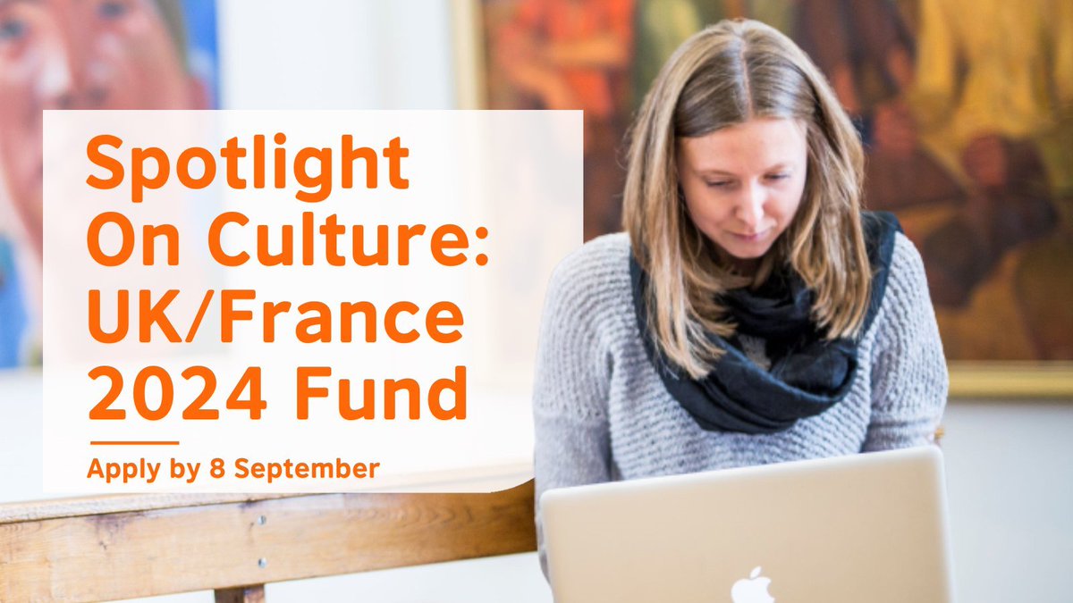 British Council Scotland (@bcscotland) on Twitter photo Scottish creatives!📢
Apply for grants through our Spotlight on Culture UK/France 2024 Fund! A partnership with <a href="/CreativeScots/">Creative Scotland</a>, the £155k fund is designed to spark new & refresh existing connections between NI, Scotland & France.
⏰
Apply by 8 Sept 👉
buff.ly/3O7WHow Scottish creatives!📢
Apply for grants through our Spotlight on Culture UK/France 2024 Fund! A partnership with <a href="/CreativeScots/">Creative Scotland</a>, the £155k fund is designed to spark new & refresh existing connections between NI, Scotland & France.
⏰
Apply by 8 Sept 👉
buff.ly/3O7WHow