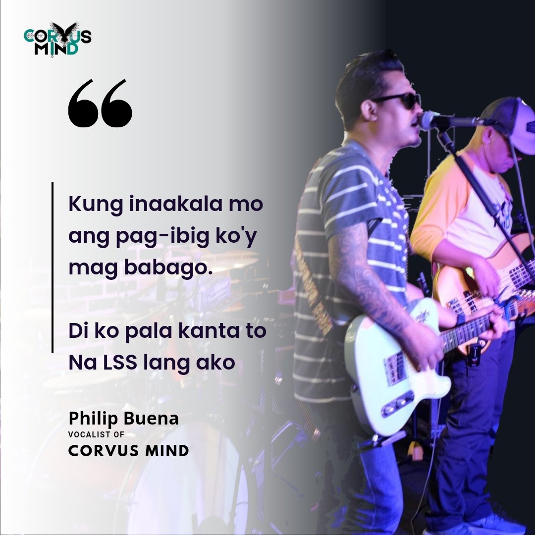 MindCorvus's tweet photo. Dumarating sa buhay natin na bigla na lang tayo kakanta kahit nasaan man at ano man ang ginagawa natin.
Philip Buena of Corvus Mind
#philipbuena
#corvusmind https://t.co/X6yI3PrQao