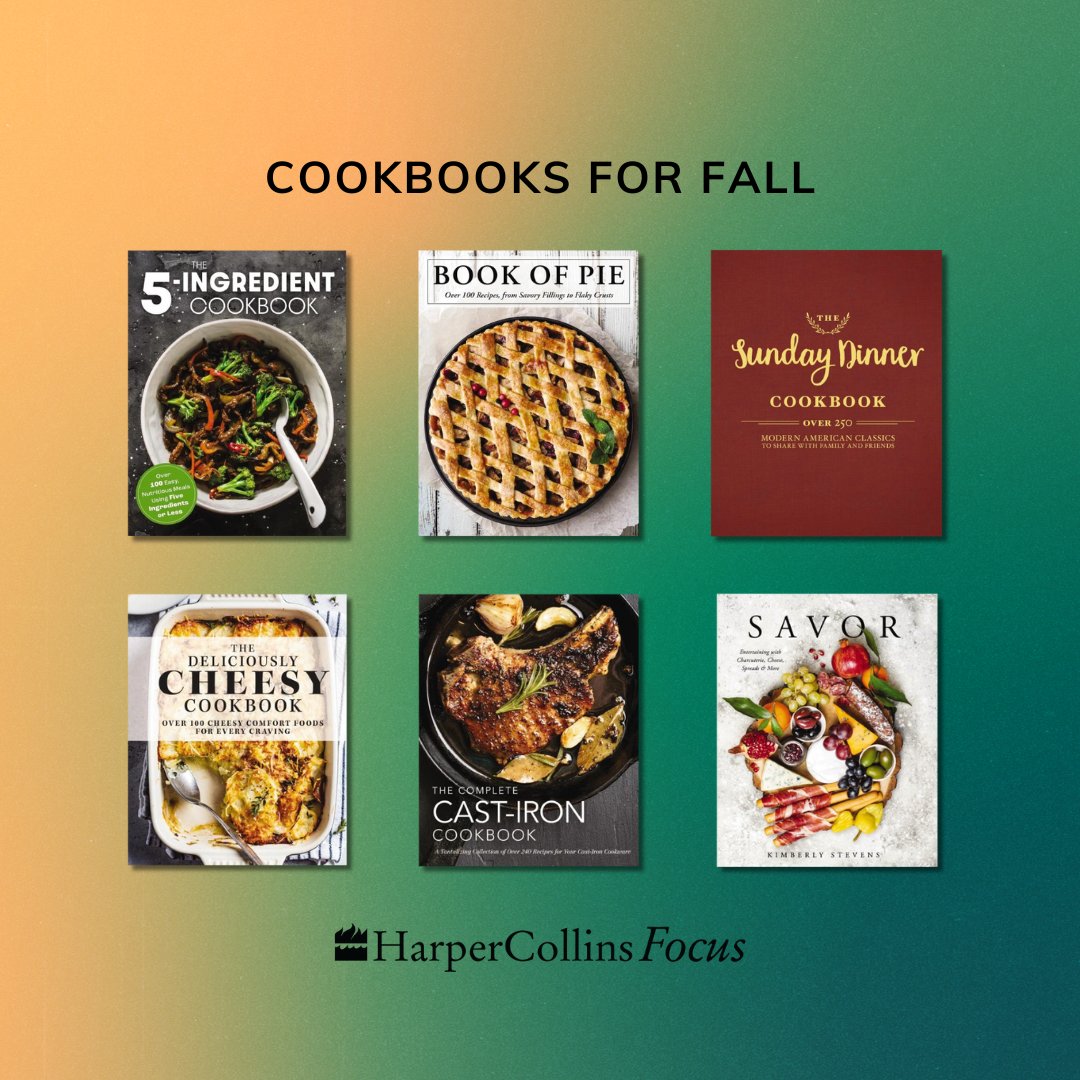 Who else is ready for cozy fall recipes? Our team has rounded up some of our favorite cookbooks for the season 👨‍🍳 🍂 Visit harpercollinsfocus.com to explore more books coming this fall!