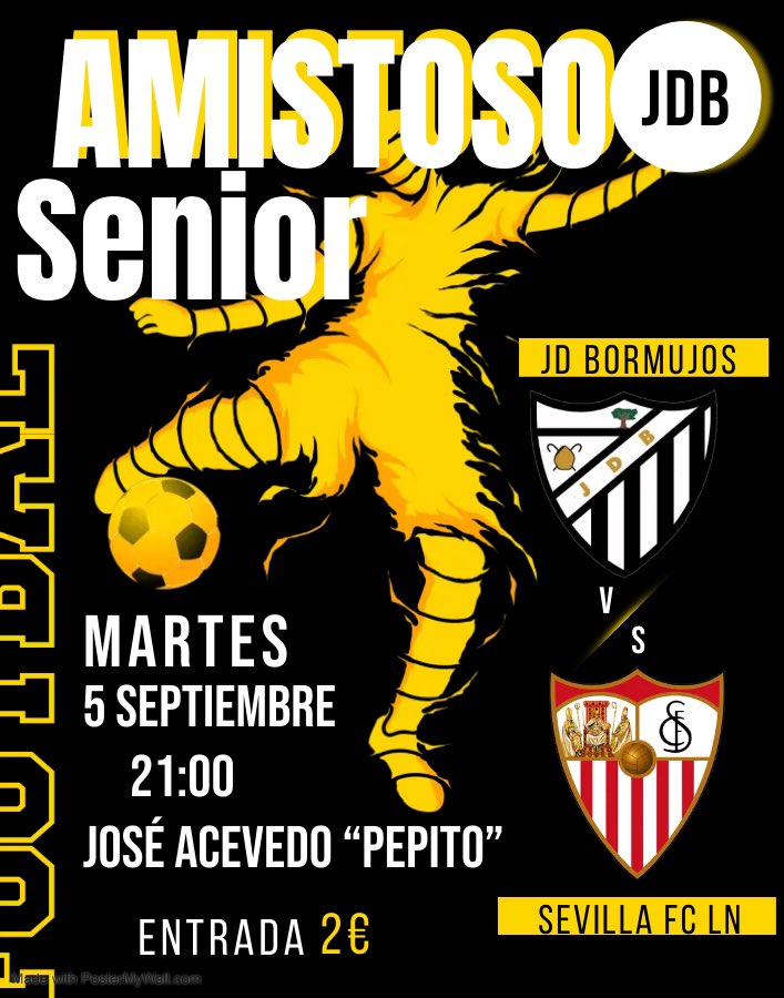 📢 PRIMER EQUIPO 📢

Última prueba de nuestro equipo como locales antes de iniciar la liga

Gran partido para comenzar bien fuerte, no te lo pierdas

#ponemoselcorazón