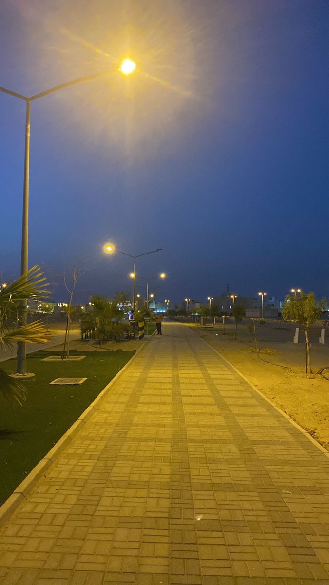 ✅ تم تشغيل انارة الممشى الرياضي بين قطاعي A/B
#جمعية_صباح_الأحمد 
#مدينه_صباح_الأحمد