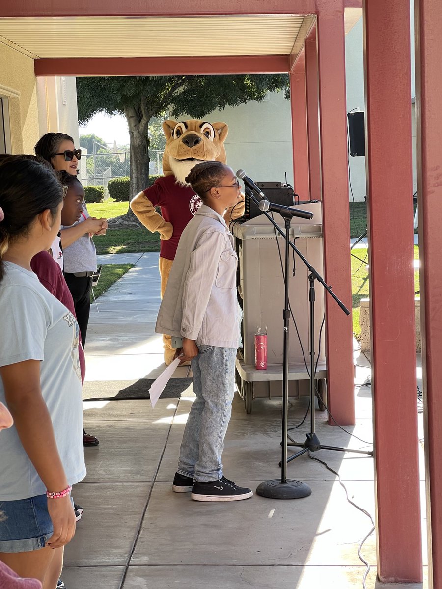 Student led school-wide #PBIS kickoff ⁦@CooleyRancher⁩ going on now. Good Choices, Respect, Responsible! ⁦@ColtonJUSD⁩ ⁦@DrAnthonyOrtiz⁩ ⁦@DrFrankMiranda⁩