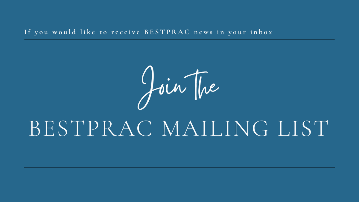 For news on #BESTPRAC activities we invite you to fill out this registration form (rb.gy/mfvjp) to be included on our mailing list! 💻🤓
And, of course, join our community at earma.org/groups/22/disc… (registration required, but free).
