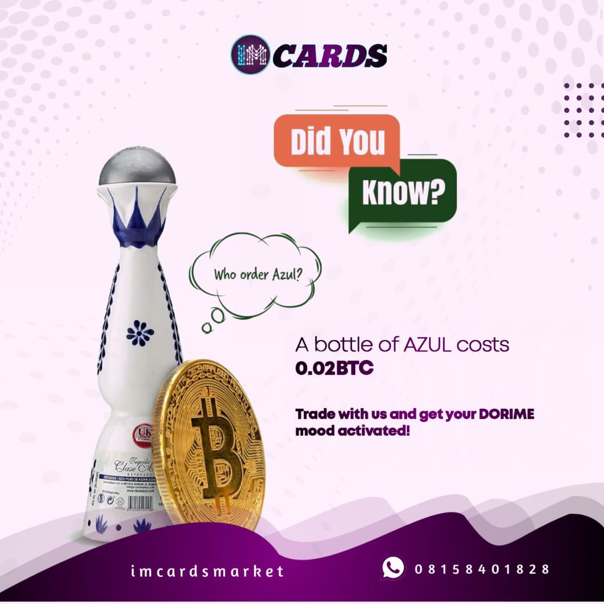 Some Wednesday facts for the house! Trade your giftcards and crypto with us today and get your “dorime” on! Send us a message to get started now!

#explore #explorepage #exploremore #explorenigeria #imcardsmarket #imcards #tech #technology #crypto #cryptocurrency #cryptotrading