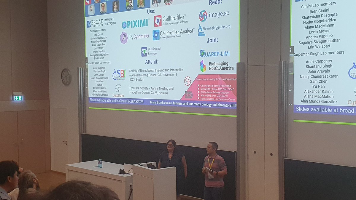joakim_lindblad's tweet photo. Much enjoyed the high-content presentation by Beth Cimini, giving good motivation for Web Apps, e.g. #piximi, for Image Processing (and, @CBA_UU, #CytoBrowser and #TissUUmaps ) https://t.co/CxBbjSyABo