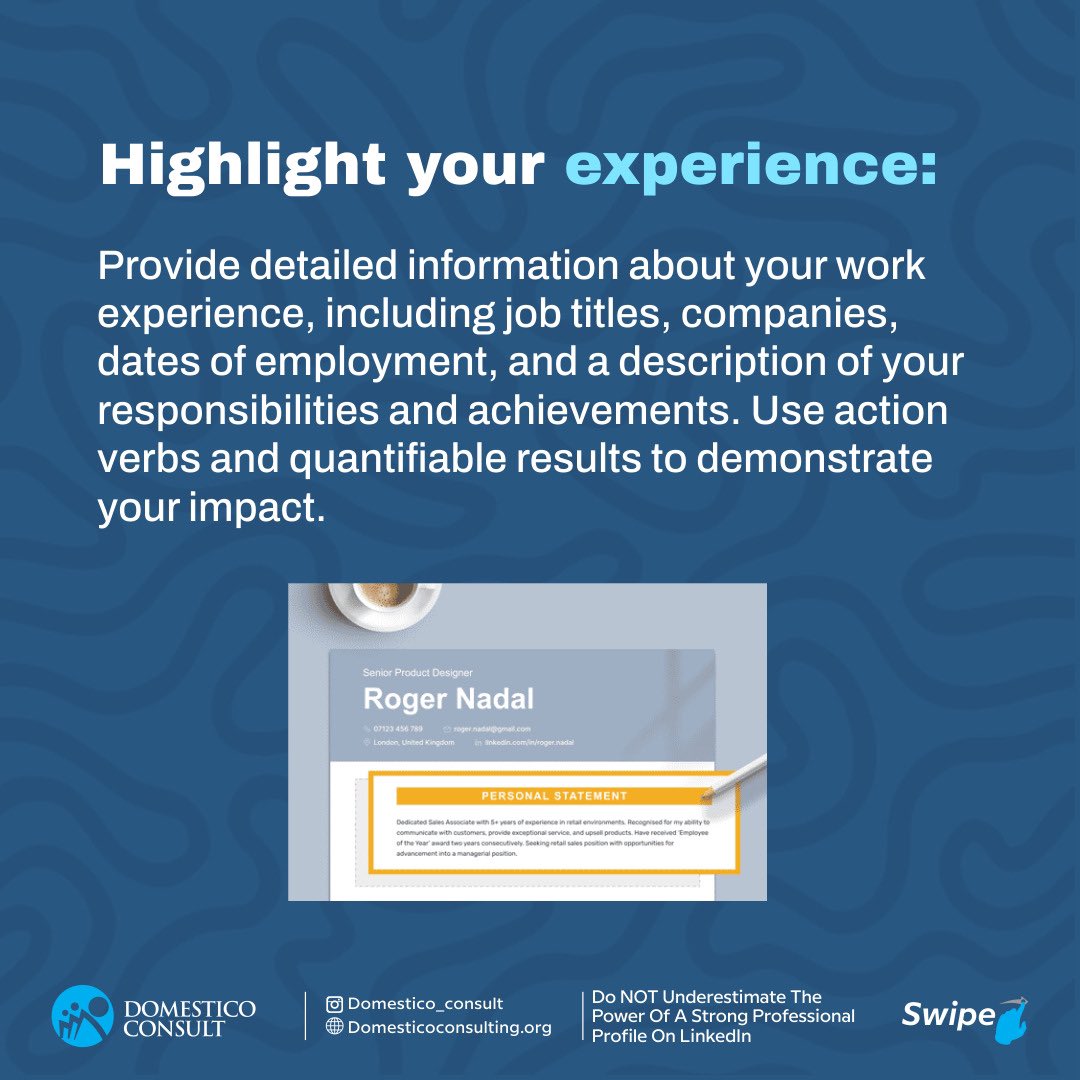 Domesticonsult's tweet photo. Tech enthusiasts get in here!
Don't just focus on getting a job, why don't you also focus on building yourself digitally? Especially on LinkedIn!
We have provided ways to use your LinkedIn account to its best capacity! Follow these steps!
#domesticoconsult #techies #techpros https://t.co/jUBOkt6hwl