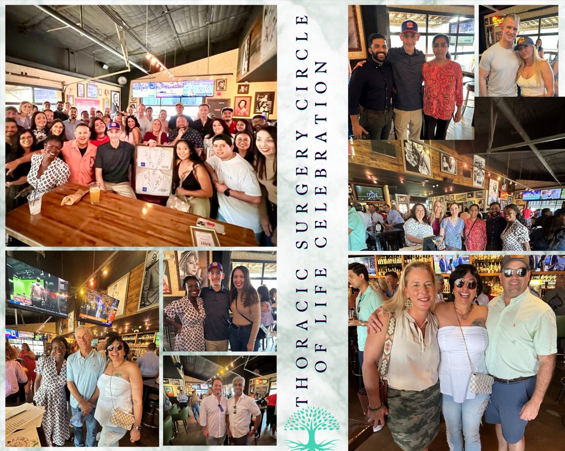 David J. Sugarbaker Division of Thoracic Surgery (@bcm_thoracic) on Twitter photo 🎉 Successful <a href="/BCM_Thoracic/">David J. Sugarbaker Division of Thoracic Surgery</a> Circle of Life Celebration - overflowing with love and joy! Here's to a future of continued success and countless lives touched. Cheers to the incredible circle of life! 🙌🥂#ThoracicSurgery #CircleOfLife #AnniversaryCelebration 🎉✨ 🎉 Successful <a href="/BCM_Thoracic/">David J. Sugarbaker Division of Thoracic Surgery</a> Circle of Life Celebration - overflowing with love and joy! Here's to a future of continued success and countless lives touched. Cheers to the incredible circle of life! 🙌🥂#ThoracicSurgery #CircleOfLife #AnniversaryCelebration 🎉✨