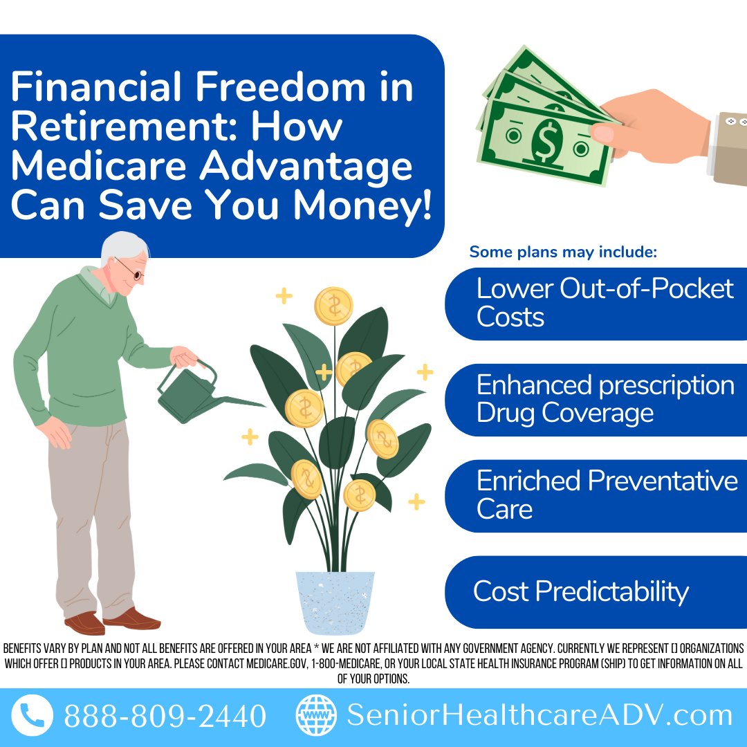 🌟💰 Discovering the true meaning of financial freedom in retirement with the help of Medicare Advantage! 🏖️✨ 

#RetirementBliss #MedicareAdvantageMagic #FinancialFreedom #Retirement #SaveMoney #CostPredictability #PreventativeCare