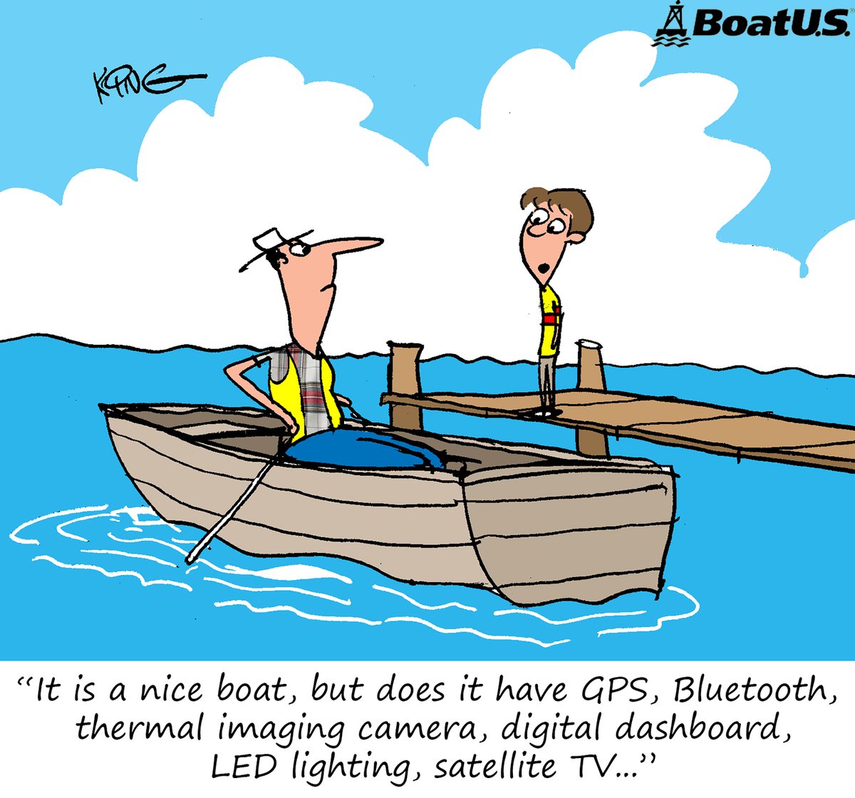 BoatUS's tweet image. What this boat does have is the magical power of a captain's intuition.