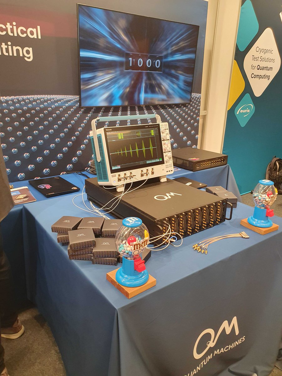 Quantum Machines (@quantumqm) on Twitter photo 🔥 Day 2 of #SQAConf23 is in the books!
👋 We'll be here again tomorrow at Booth 20 - Make sure to drop by for chat, chocolates and live demos of our #QuantumControl & #QuantumElectronics products, including the new and amazing OPX1000!
<a href="/SQAConference/">Superconducting Qubits and Algorithms Conference</a> 🔥 Day 2 of #SQAConf23 is in the books!
👋 We'll be here again tomorrow at Booth 20 - Make sure to drop by for chat, chocolates and live demos of our #QuantumControl & #QuantumElectronics products, including the new and amazing OPX1000!
<a href="/SQAConference/">Superconducting Qubits and Algorithms Conference</a>