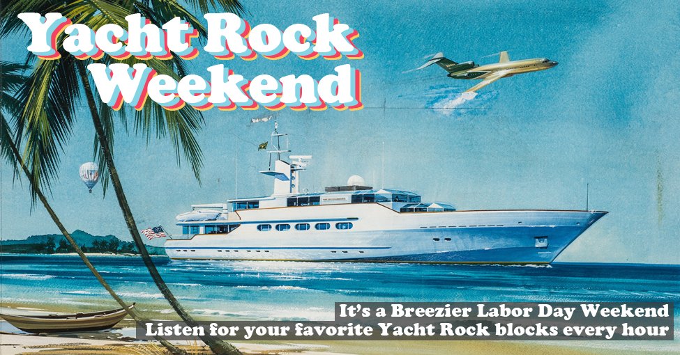The weekend isn't over and neither is THAT feeling.  Ambrosia, Christopher Cross, The Doobie Brothers, John Ford Cooley, Steely Dan and a yachtful of more music for Yacht Rock Weekend! listen.streamon.fm/wldb