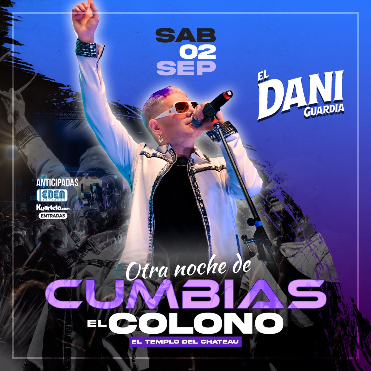 Después de unas noches increíbles e inolvidables aquí estamos gente invitándolos a la noche de las cumbias .
Sábado 2 Sep . El Colono el clásico del Chateau .😉🔥