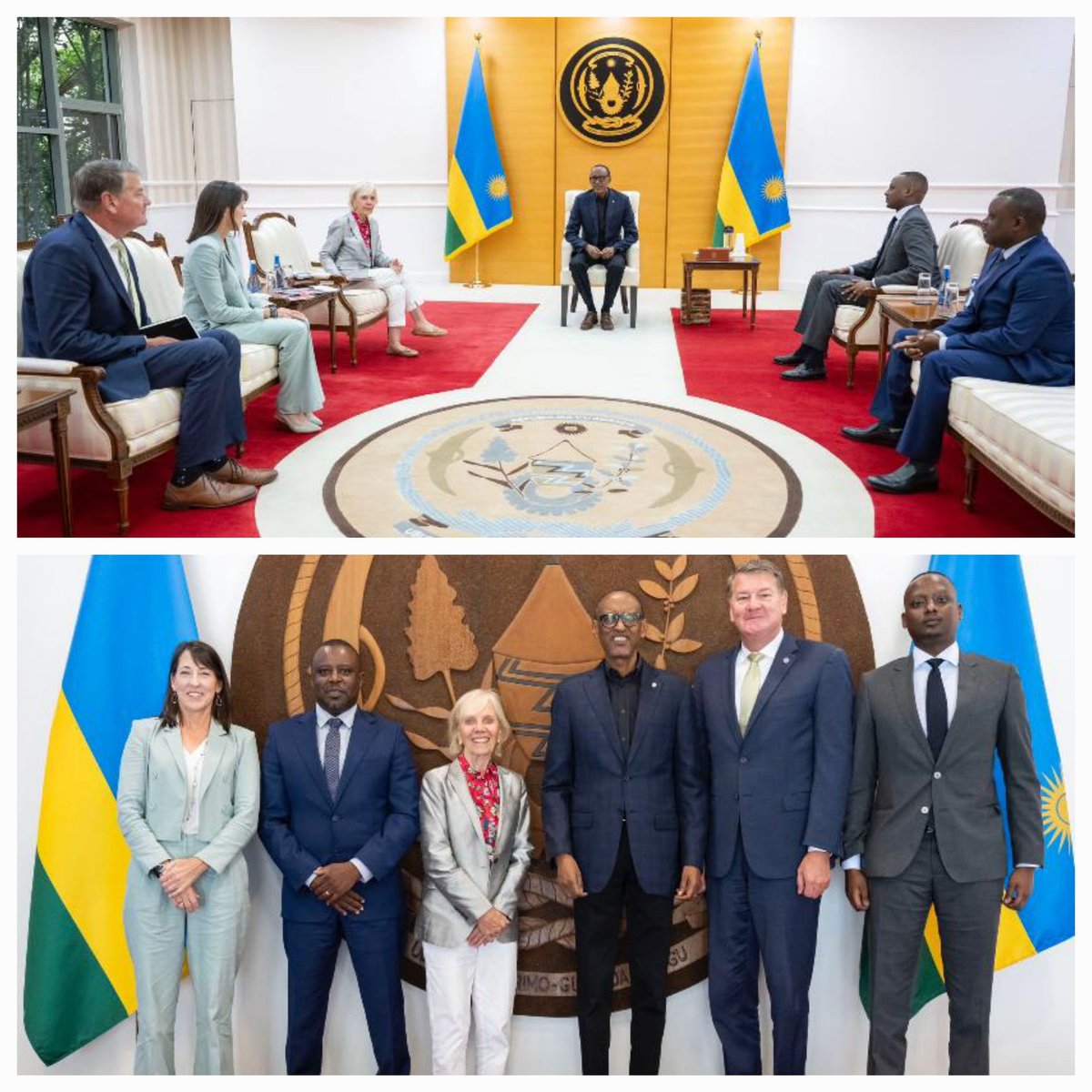 Earlier today, together with @operationsmile co-founder and CEO, we have been honored to be received by H.E @PaulKagame @UrugwiroVillage. Thank u your excellency for the time, encouragements and opening a bigger vision for this partnership #ImprovingAccessToSurgery for #Rwandans