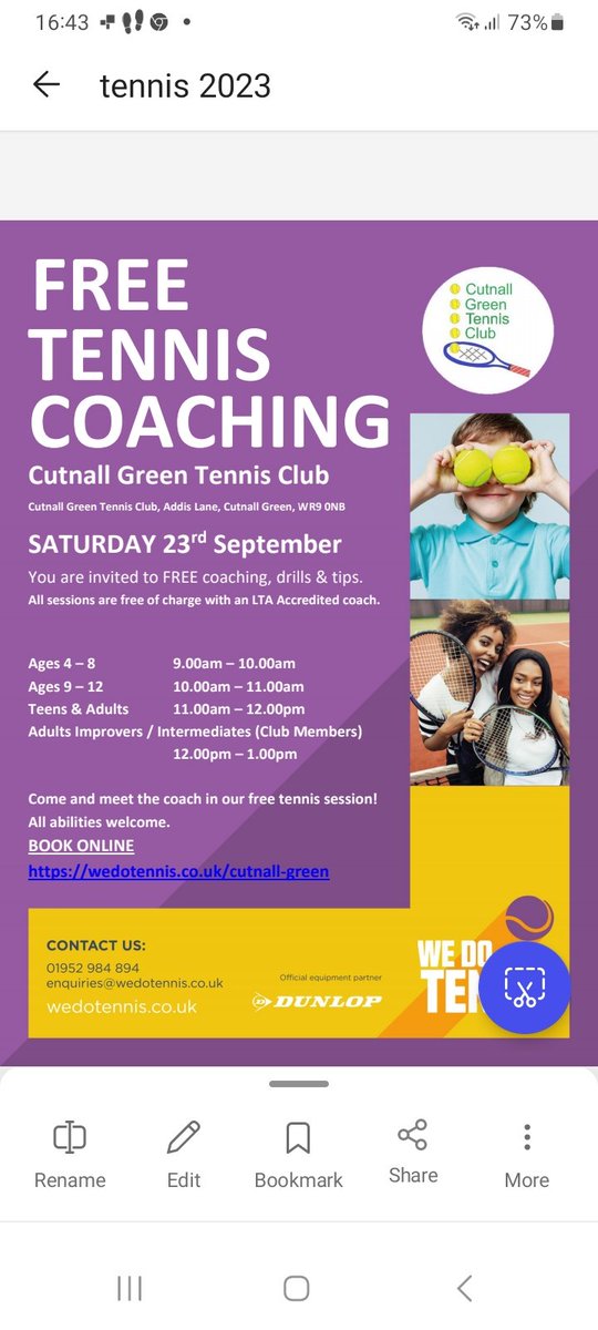 Cutnall Green Tennis Club tweet media