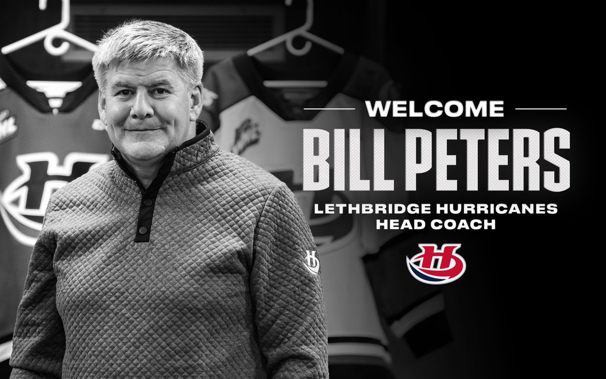 WHLHurricanes's tweet photo. Hurricanes announce new head coach, Bill Peters. Welcome back to Lethbridge, Bill!

Details: https://t.co/Eta7eDHkQj https://t.co/NuhTy6BBgq