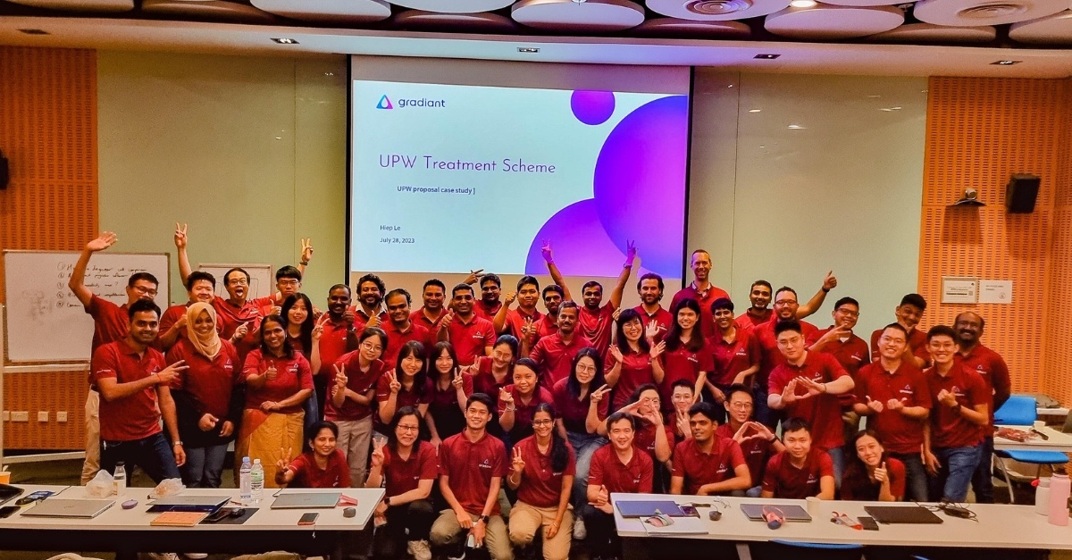 Gradiant_Corp's tweet image. Our commitment to ensure water for generations to come was the focus of the latest #GradiantAcademy #TechnologySummit at our Regional HQ in Singapore!

We are excited to unleash this empowered and super-charged team to solve your most challenging water and #wastewater problems.