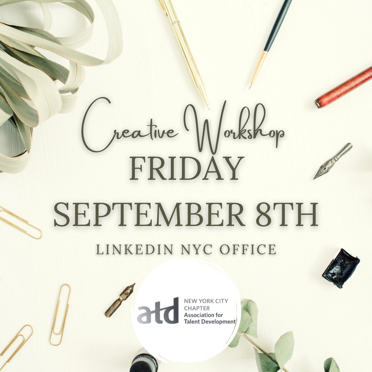 Have you been to the <a href="/LinkedIn/">LinkedIn</a> NYC Office Location? Let’s go next Friday night (August 8th) from 6:00 PM-8:00 PM for our In-Person Chapter Event: How Learning to Write Songs Improves Your Ability to Innovate!
With #Grammy nominated <a href="/cliffgoldmacher/">Cliff Goldmacher</a>
#Creativity #Art #Music #atdnyc