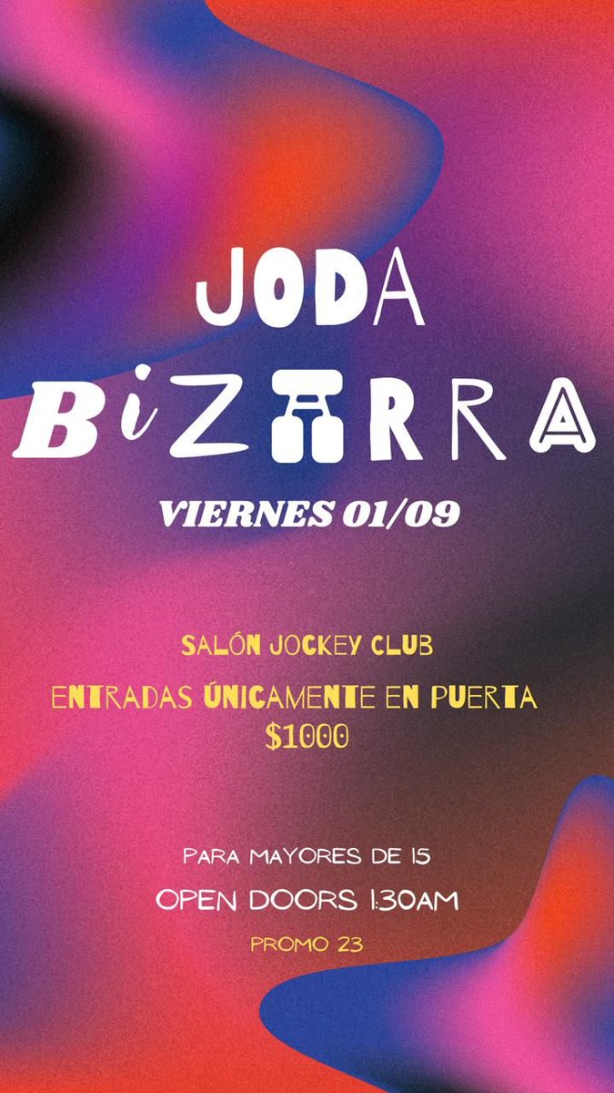 nacio_23's tweet photo. ⚠️V I E R N E S 01/09 JODA BIZARRA💃🏻👙 https://t.co/f4RQ7UlOBp
