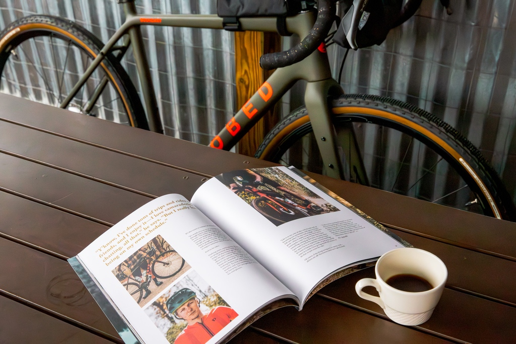 ObedBikes's tweet photo. Hey you! Guess what? We've got a print edition of 
Spoke &amp; Terrain with your name on it. 🚲️ ☕️ Dive into the world of gravel with us, and click the link in our bio to claim your free copy! #getoutside https://t.co/i5DDPnt1LF