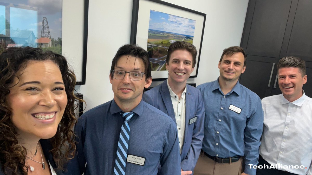 TechAlliance's tweet photo. Yesterday, our team members visited @SLEconomicDev as well as our i.d.e.a fund companies focusing on sustainability @TopShelf_Canada @TheEcodemy and CanGreen. We are excited to expand collaborations in #sarnialambton @FedDevOntario #ideafund #bettertogether #powerofcollaboration https://t.co/9HCLXAtBlc
