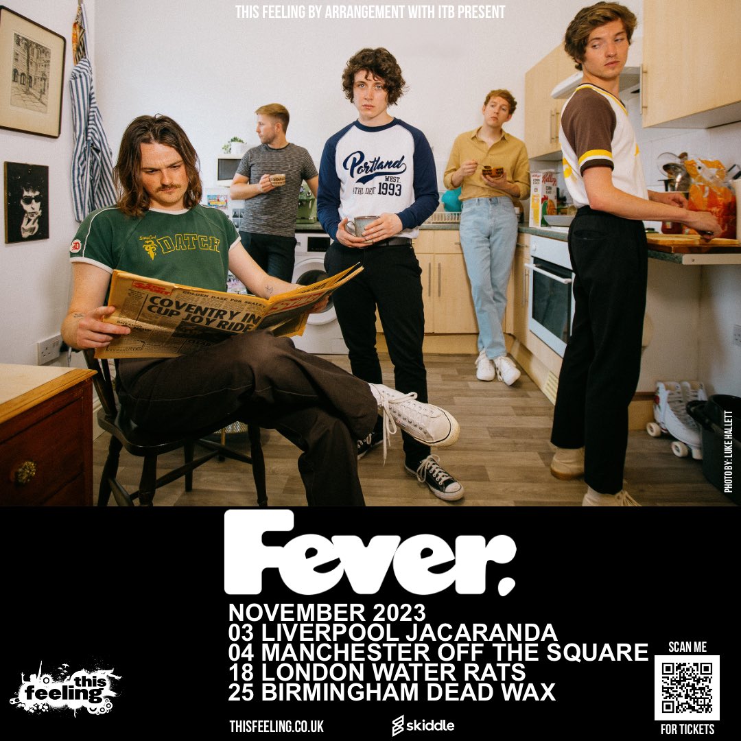 feverbanduk's tweet photo. We’re pleased to finally announce that we’ll be back out on the road playing some headline shows for @This_Feeling in November. Calling at Liverpool, Manchester, London &amp; Birmingham! 🔥

Tickets on sale Friday morning at 10am from https://t.co/wn7TX64GZi 🎟️

See you there! X https://t.co/KznacqgD0h