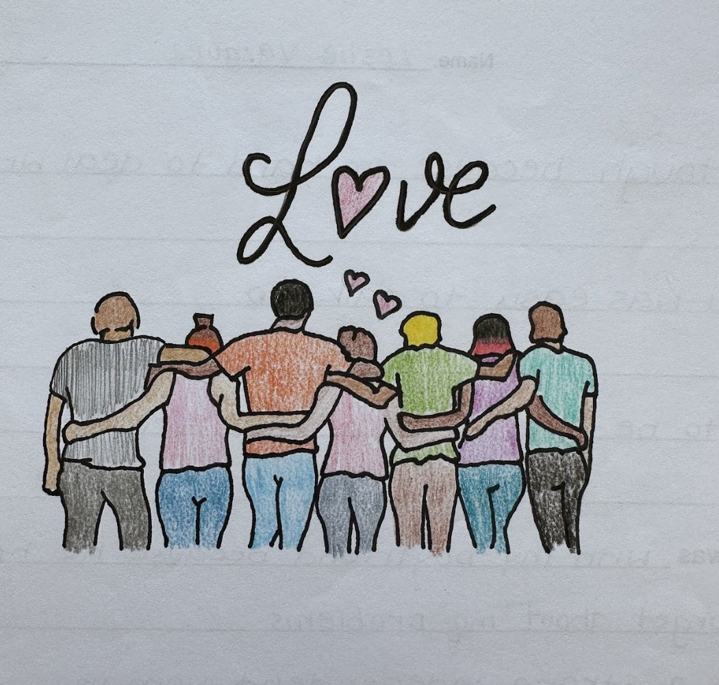 AdvotProject's tweet image. Art from students in Probation Halls