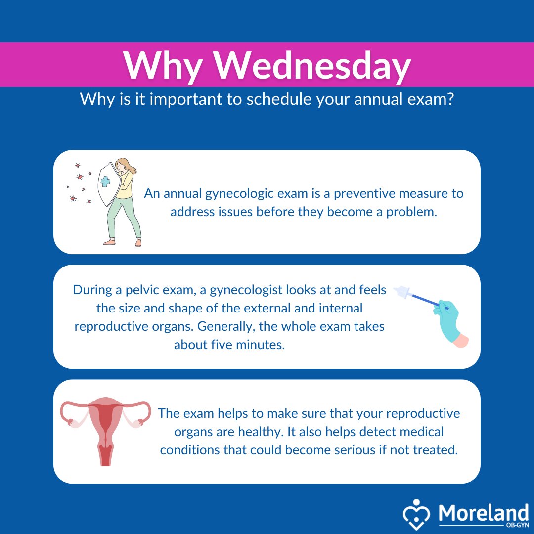 Are you staying proactive when it comes to your health? Your annual exam can help detect conditions at earlier stages when they can be treated most effectively. Schedule your #annualexam today by calling us at 262-544-4411 #Morelandobgyn #womenshealth #prevenativehealth