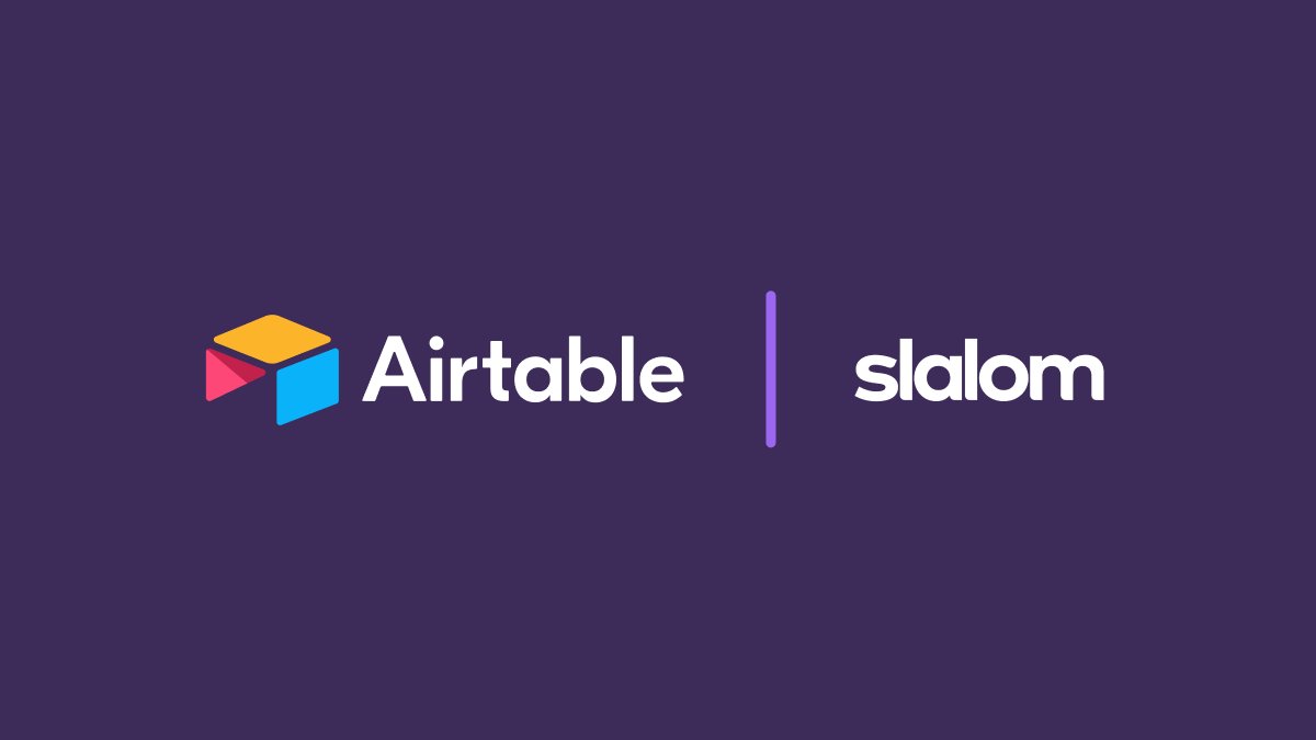 We're excited to announce that <a href="/Slalom/">Slalom</a> has joined Airtable’s global partner ecosystem ✨. Learn more about our partnership to help enterprise customers build engaging apps to fit their unique business needs: ow.ly/CgHu50PG0kF