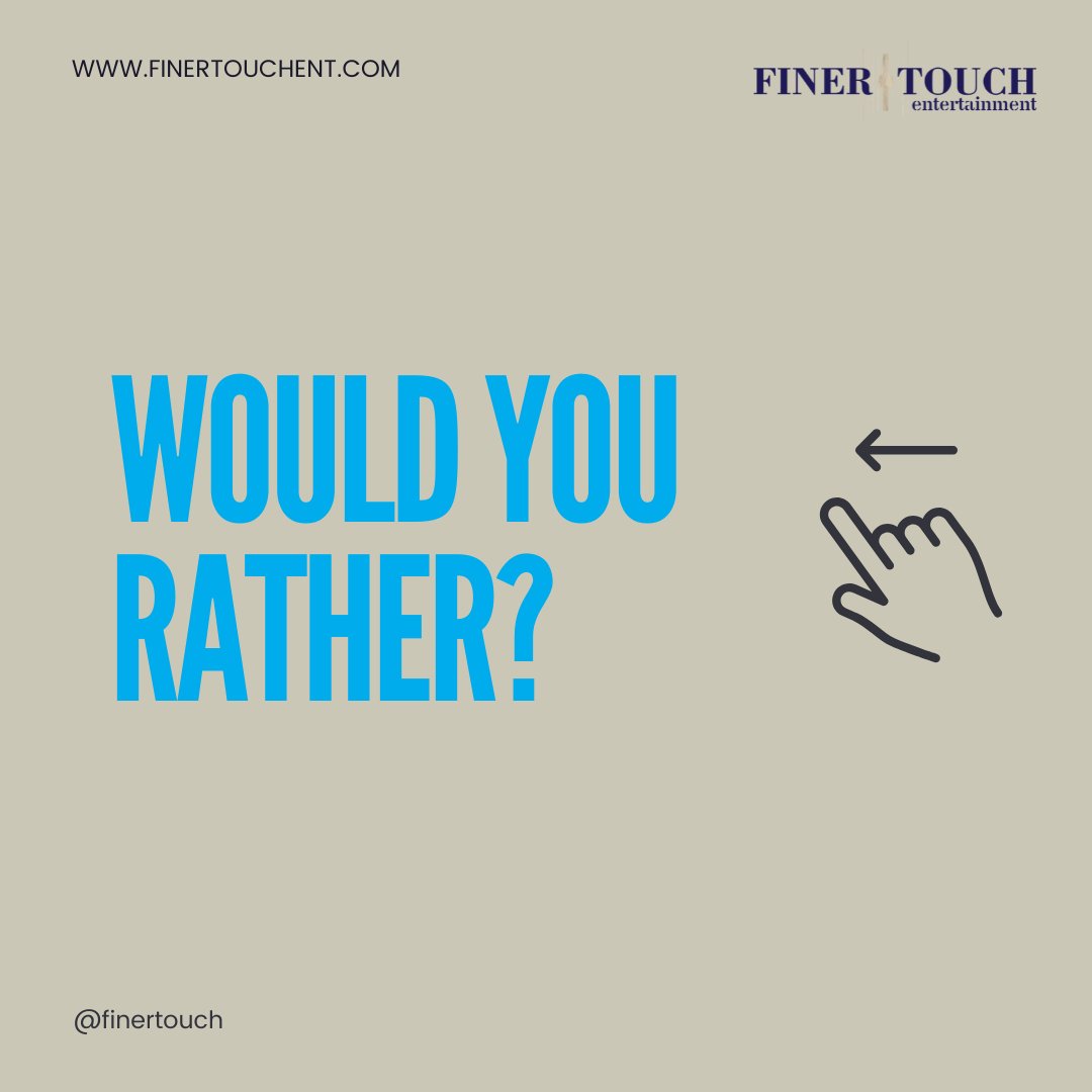 finertouch's tweet photo. Would you rather have this or that?
At Finer Touch Entertainment we pride ourselves on our aesthetic and service. We know how important it is to have a neat and tidy set up at your event. 
#finertouchrocks #djs #eventsetup https://t.co/8WSH7ryfXH