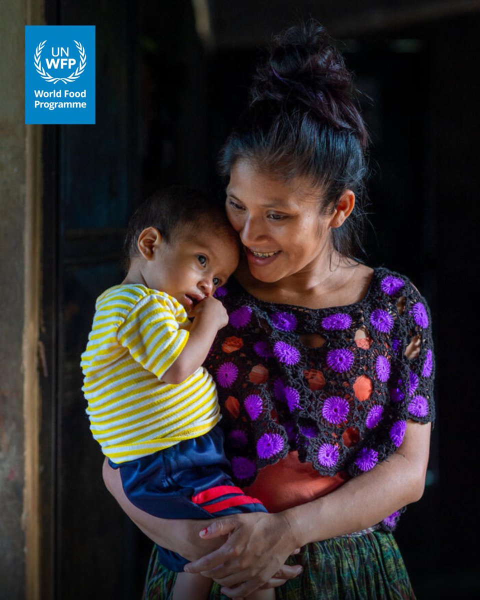 19-month-old Ludvin is getting healthier each day.👶🏽💛 In #Guatemala, parents like Marcela are improving their children's nutritional status with support from WFP-backed Nutrition Brigades. The Brigades support families through training, nutritious foods, and healthcare.