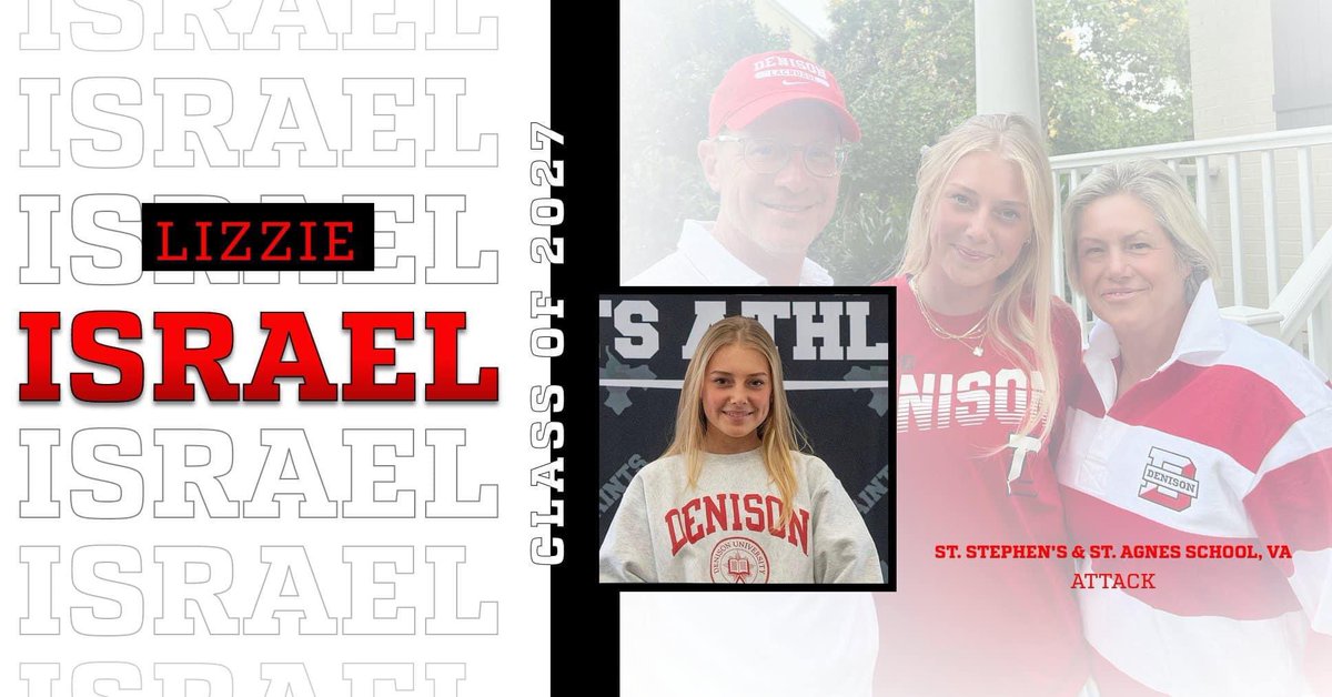 Please join us in welcoming Lizzie Israel to our class of 2027! 
Let’s go Big Red!! ❤️