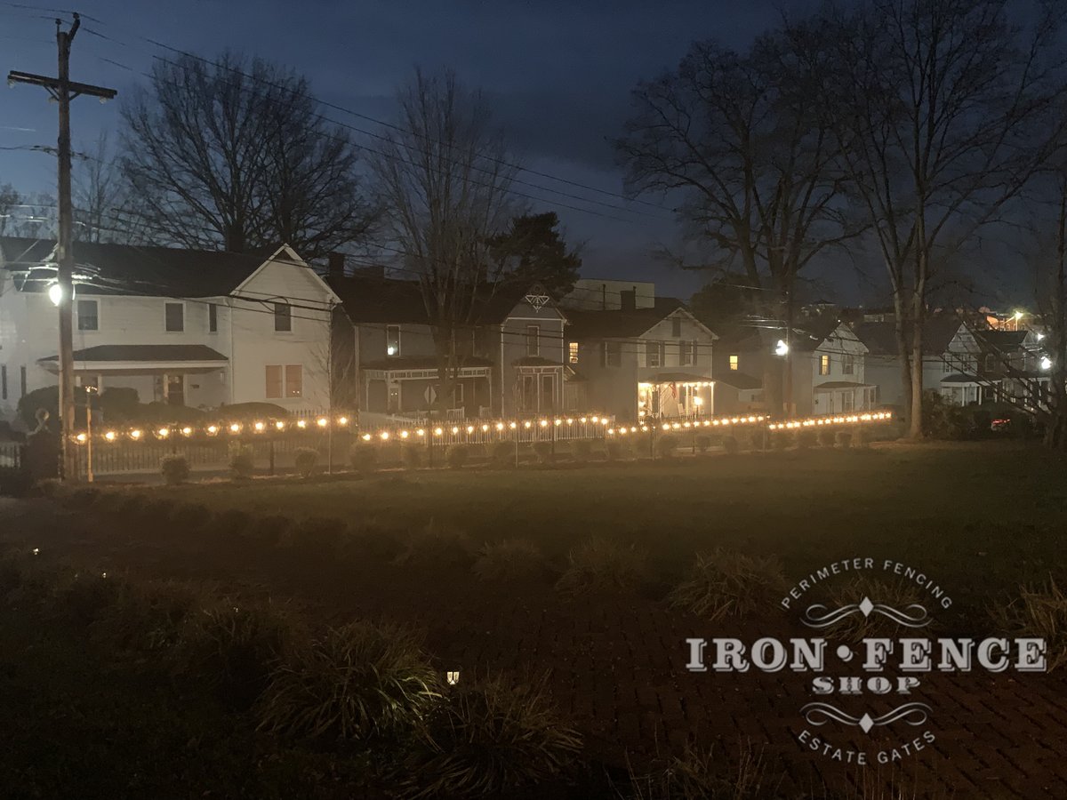 Day or night, our iron fences make a statement! ☀️ 🌙 

#IronFenceShop #IronFence #CurbAppeal #customfencing #DIYFencing #DIY FenceInstallation