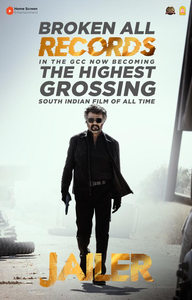 Ayngaran International (@ayngaran_offl) on Twitter photo #Jailer BROKEN ALL RECORDS & becomes THE HIGHEST GROSSING SOUTH INDIAN FILM OF ALL TIME in GCC (Gulf Cooperation Council) Countries 🔥🌟
<a href="/rajinikanth/">Rajinikanth</a> <a href="/Nelsondilpkumar/">Nelson Dilipkumar</a> <a href="/anirudhofficial/">Anirudh Ravichander</a> <a href="/sunpictures/">Sun Pictures</a> <a href="/Mohanlal/">Mohanlal</a> <a href="/NimmaShivanna/">DrShivaRajkumar</a> <a href="/bindasbhidu/">Jackie Shroff</a> <a href="/tamannaahspeaks/">Tamannaah Bhatia</a> <a href="/meramyakrishnan/">Ramya Krishnan</a> #Jailer BROKEN ALL RECORDS & becomes THE HIGHEST GROSSING SOUTH INDIAN FILM OF ALL TIME in GCC (Gulf Cooperation Council) Countries 🔥🌟
<a href="/rajinikanth/">Rajinikanth</a> <a href="/Nelsondilpkumar/">Nelson Dilipkumar</a> <a href="/anirudhofficial/">Anirudh Ravichander</a> <a href="/sunpictures/">Sun Pictures</a> <a href="/Mohanlal/">Mohanlal</a> <a href="/NimmaShivanna/">DrShivaRajkumar</a> <a href="/bindasbhidu/">Jackie Shroff</a> <a href="/tamannaahspeaks/">Tamannaah Bhatia</a> <a href="/meramyakrishnan/">Ramya Krishnan</a>