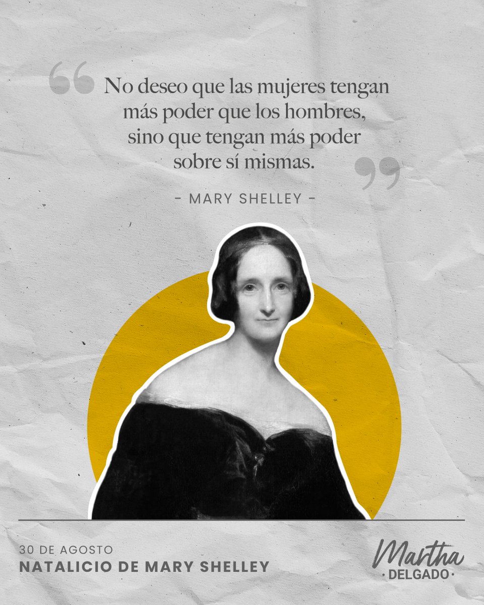 #MaryShelley fue una escritora británica​ reconocida principalmente por ser la autora de la novela gótica 'Frankenstein', ​ considerada la primera novela de ciencia ficción moderna. bit.ly/3Z44HvR