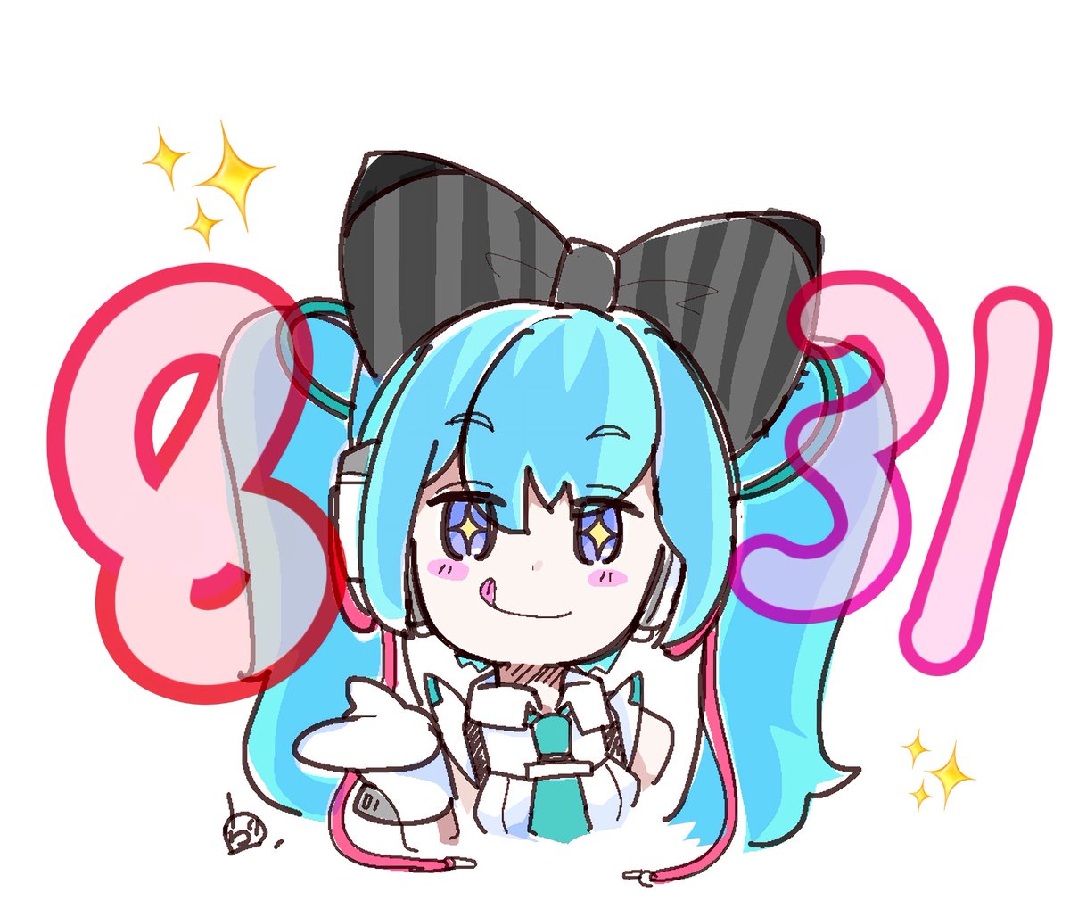 初音ミク「.   ▲▲¶(*⁄•˅̮•\)⁋ ケーキ沢山下さい#初音ミク #初音ミク16t」|ヴォルさん.⚡️✌︎('ω'✌︎ )⚡︎のイラスト