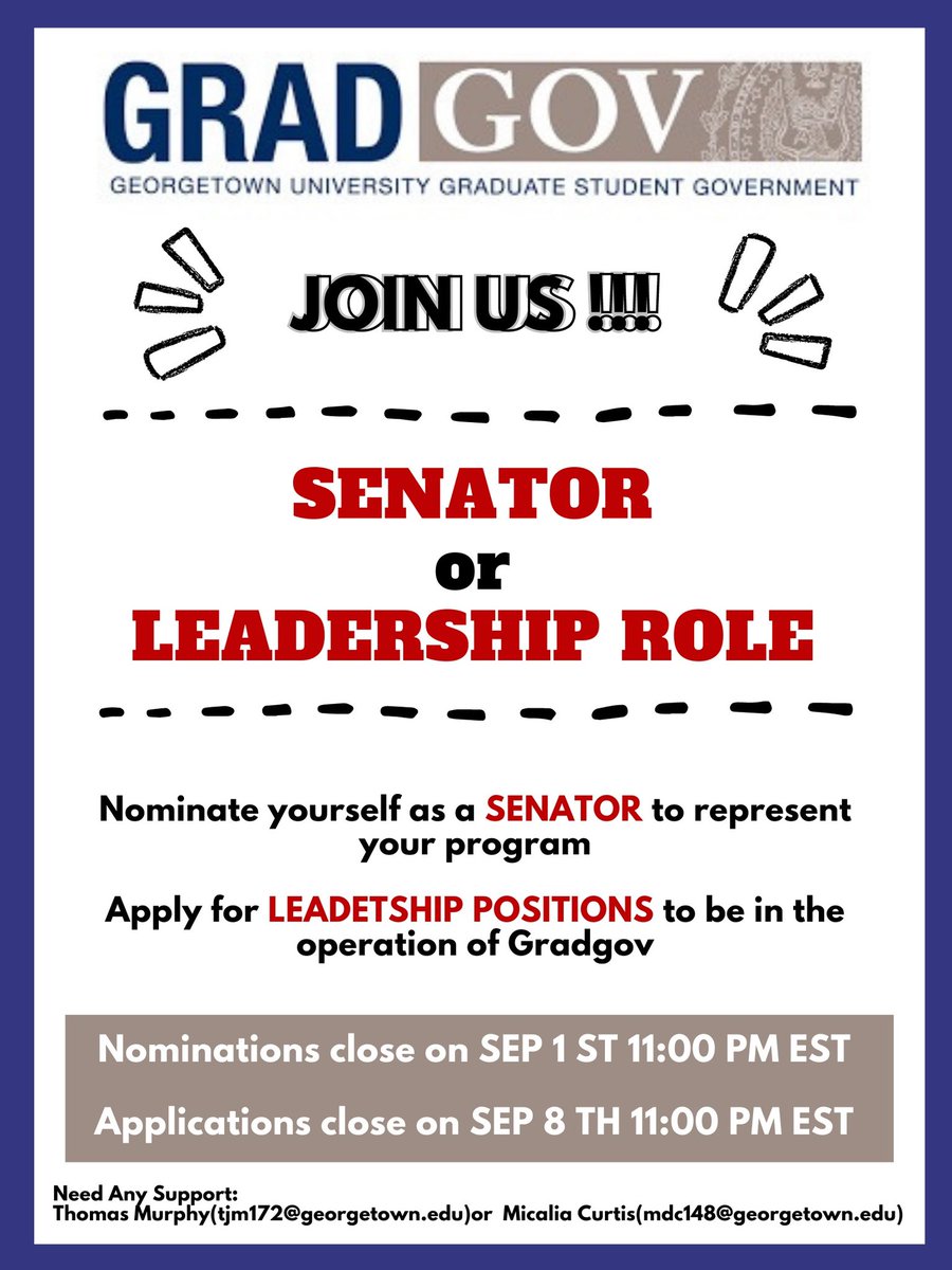 Georgetown Graduate Student Government tweet media