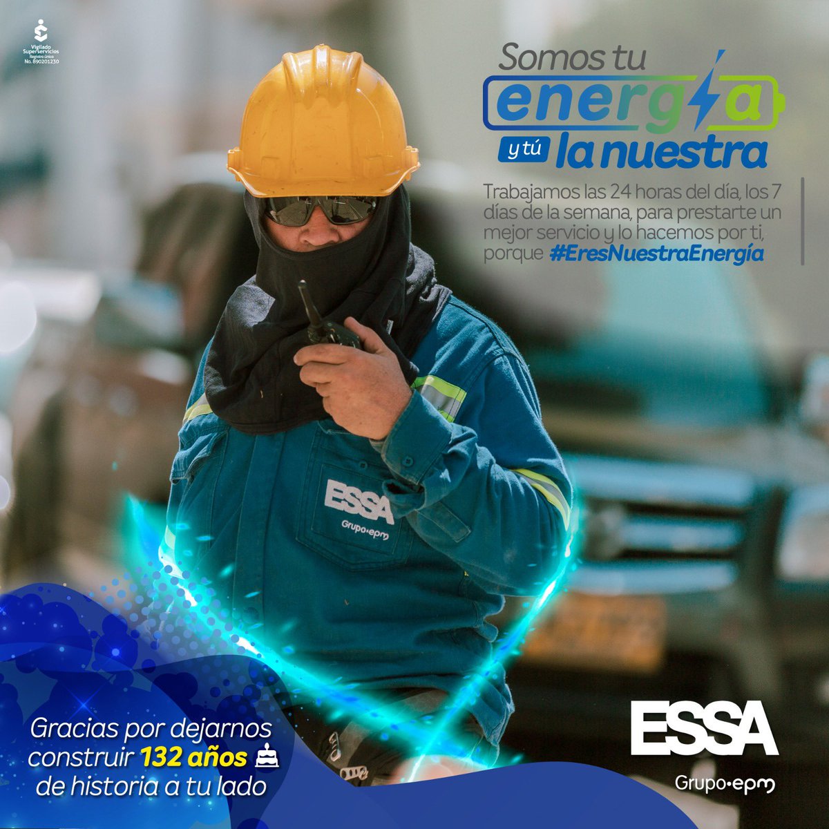 JosGreg67600342's tweet photo. ¡Hoy celebramos con alegría y gratitud nuestro aniversario número 132! 💡🎉 Desde nuestros inicios, hemos llevado energía y esperanza a cada rincón de Santander. Es un honor iluminar los corazones de nuestra hermosa región y ser parte de su desarrollo. 
#EresNuestraEnergía ⚡️ https://t.co/5wpSqfiewi