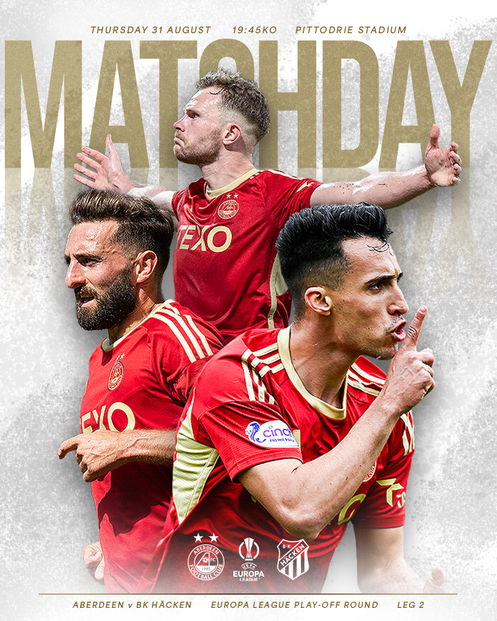 A huge #UEL night at Pittodrie. COYR! 🔴

#StandFree