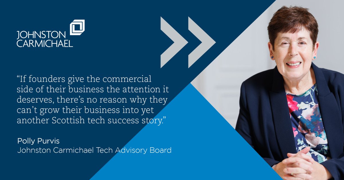Tech_JC's tweet photo. Polly Purvis, Johnston Carmichael Tech Advisory Board member, dives into the importance of commercial skills when starting up and running a business in the tech sector. Read more from Polly, here: https://t.co/b8flOZACHp
#TechAdvisoryBoard #TechSector #Entrepreneurs https://t.co/wpfjVsB53o