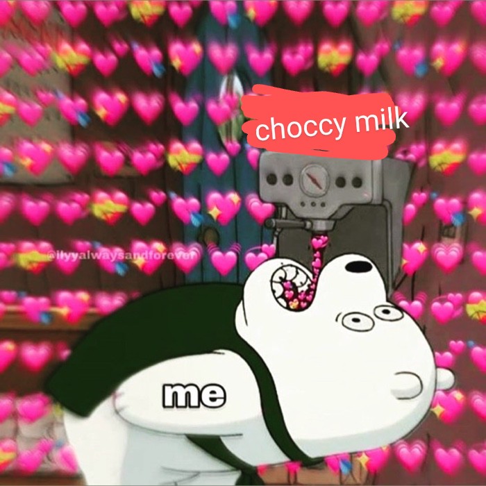who needs love and affection when you have the good stuff 🍫 🥛 🙃