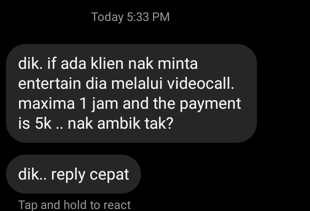 muka aku ni layak sangat kot nak keje escort ni😌 mentang mentang aku nak duit ye