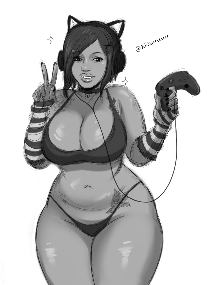 dickishly's tweet photo. my gamer waifu who i wish was real t....