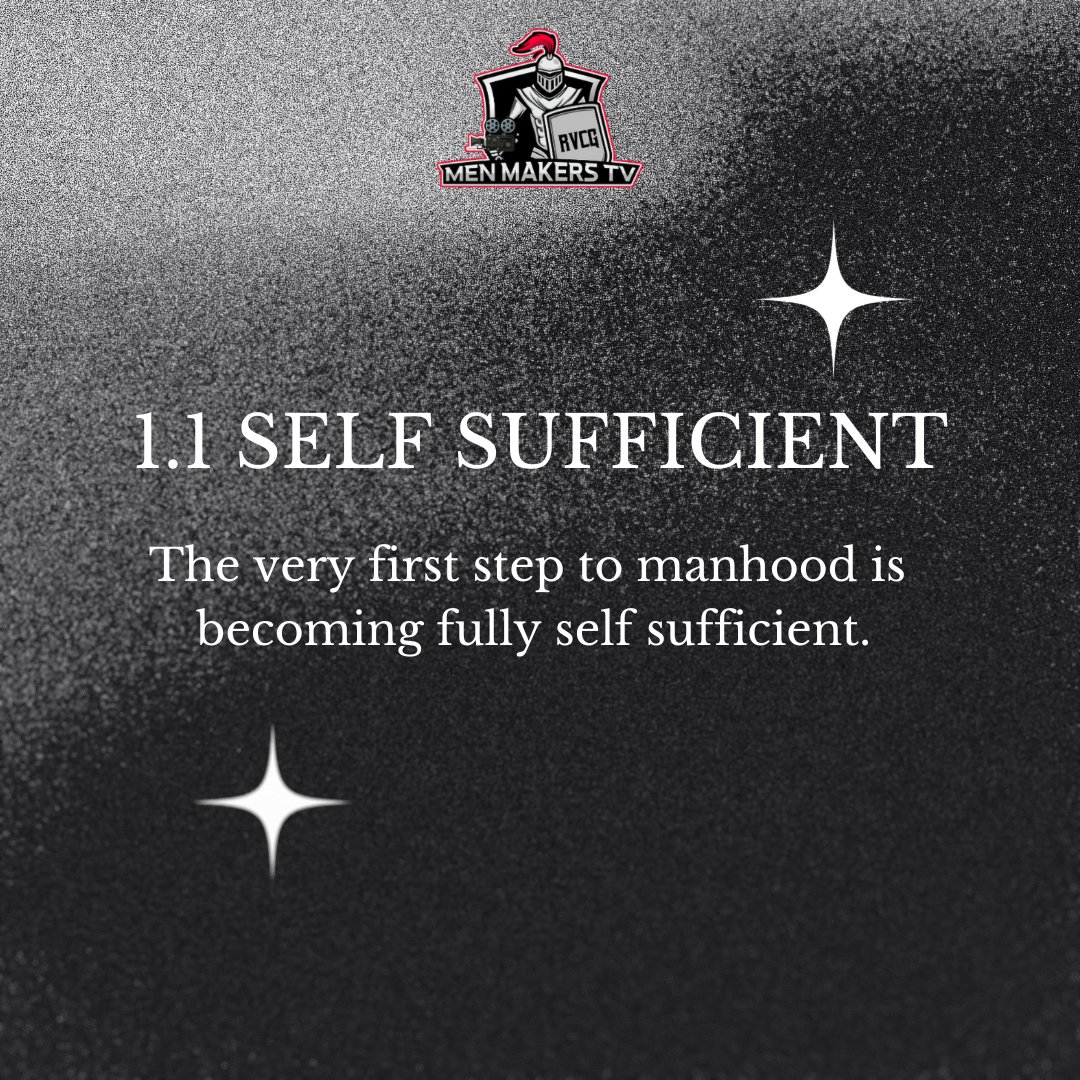 MenMakersTV's tweet photo. MMTV STEPS: 
STEP 1- MANHOOD
(PART 1) https://t.co/lvFtL8JJrp
