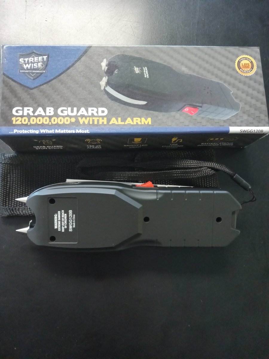 IF YOUR NOT CONFORTABLE WITH FIREARMS FOR PROTECTION WE PROVIDE A DIFFERENT ALTERNATIVE WHICH IS OUR STUN GUNS.
THIS IS THE GRAB GUARD AND ITS ON SALE FOR $41.99
#STUNGUNS #SelfDefense #SAFTEY