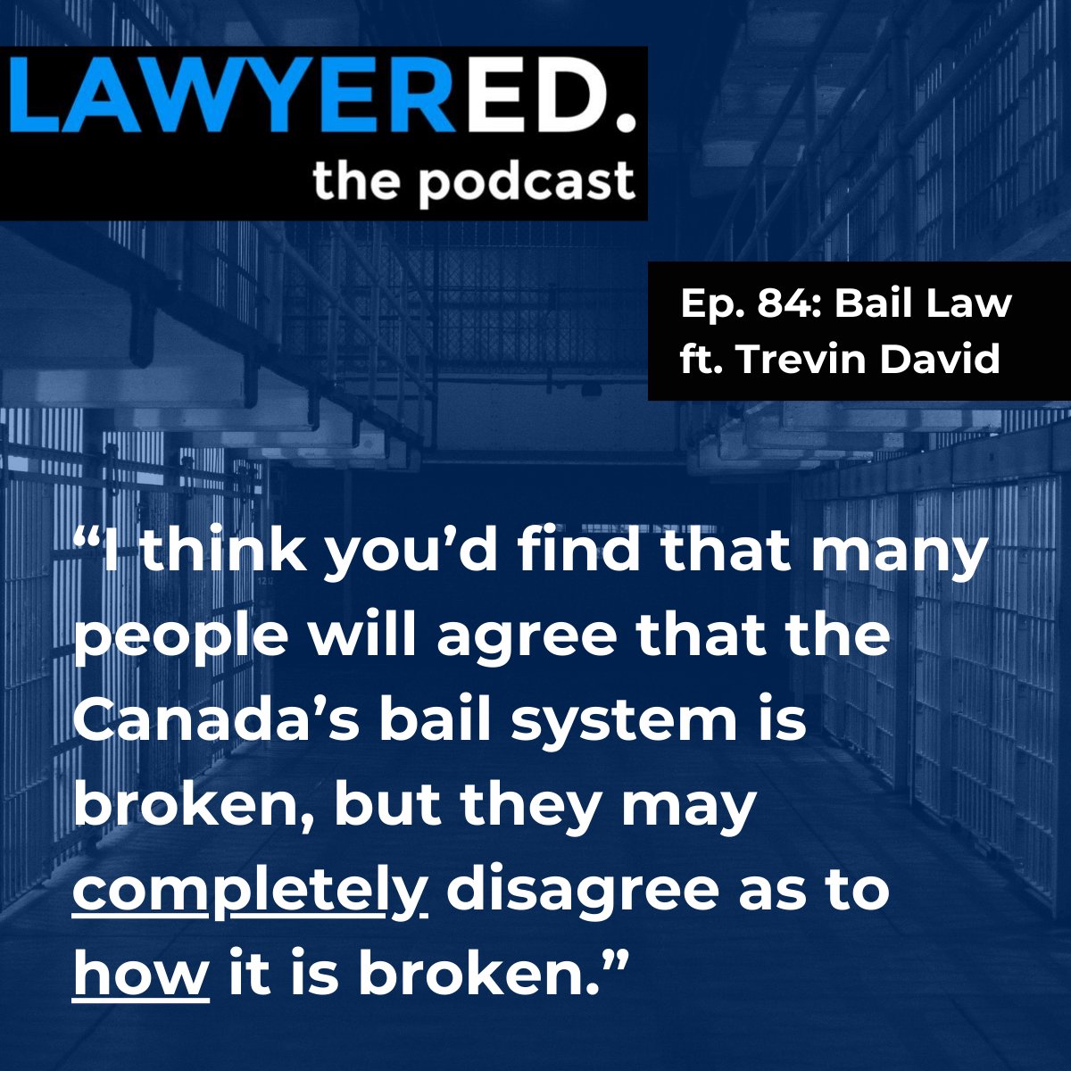 lawyeredpodcast's tweet image. ✨NEW EP: BAIL LAW✨ 

Check out this timely discussion about bail law, ft Toronto criminal lawyer, @TrevinDavid : Bill C-48 and proposed reverse onus; excessive delays for bail hearings; caselaw post-Antic. 

🎧 Listen buff.ly/47QtLud
📖 Read buff.ly/47M09hA