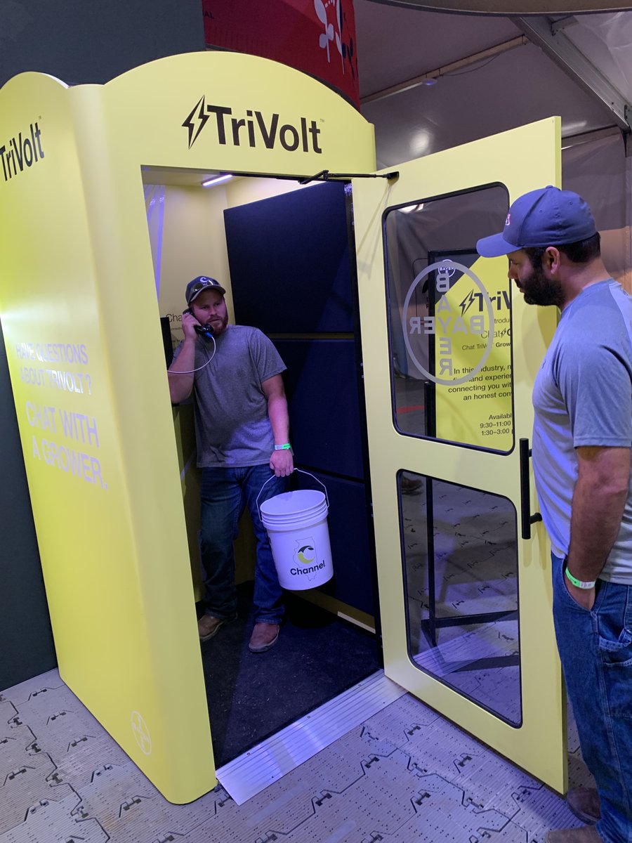 BayerCropProUS's tweet photo. Have you visited ChatGTG phone booth at FPS? Make a call to hear what TriVolt can do. #FPS2023 #ChatGTG #TriVolt 

Hear more: https://t.co/GvNg6MWcmh https://t.co/53GILNMKi1