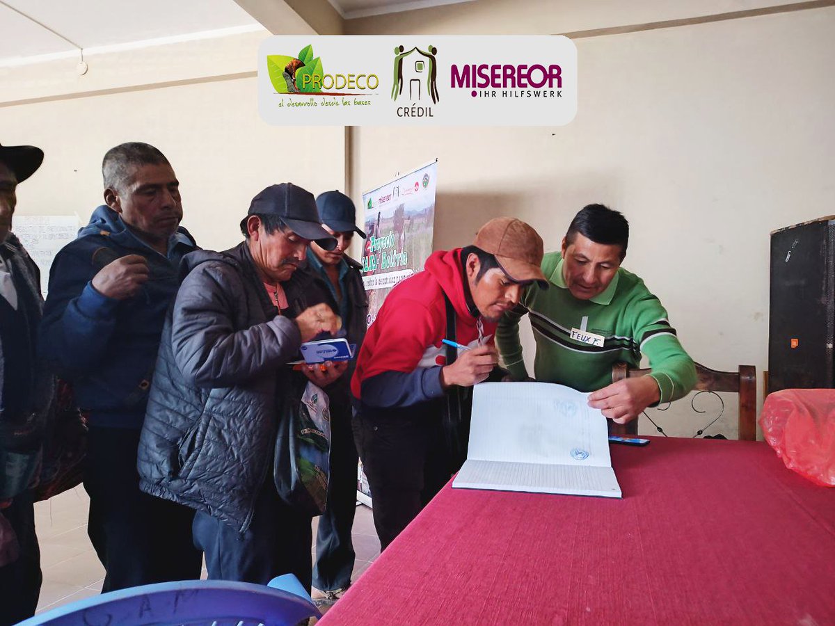 PRODECO_BOLIVIA's tweet image. 🌱𝐓𝐚𝐥𝐥𝐞𝐫 𝐝𝐞 𝐒𝐨𝐜𝐢𝐚𝐥𝐢𝐳𝐚𝐜𝐢ó𝐧 𝐲 𝐂𝐨𝐧𝐟𝐨𝐫𝐦𝐚𝐜𝐢ó𝐧 𝐝𝐞𝐥 𝐂𝐨𝐦𝐢𝐭é 𝐝𝐞𝐥 𝐒𝐏𝐆 𝐞𝐧 𝐌𝐨𝐣𝐨𝐜𝐨𝐲𝐚 🌽🍅

#PRODECO-BOLIVIA
#CREDIL
#MISEREOR
#MOJOCOYA